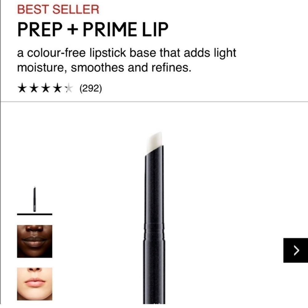 MAC Prep prime Lip NIB Ipsy bag full size